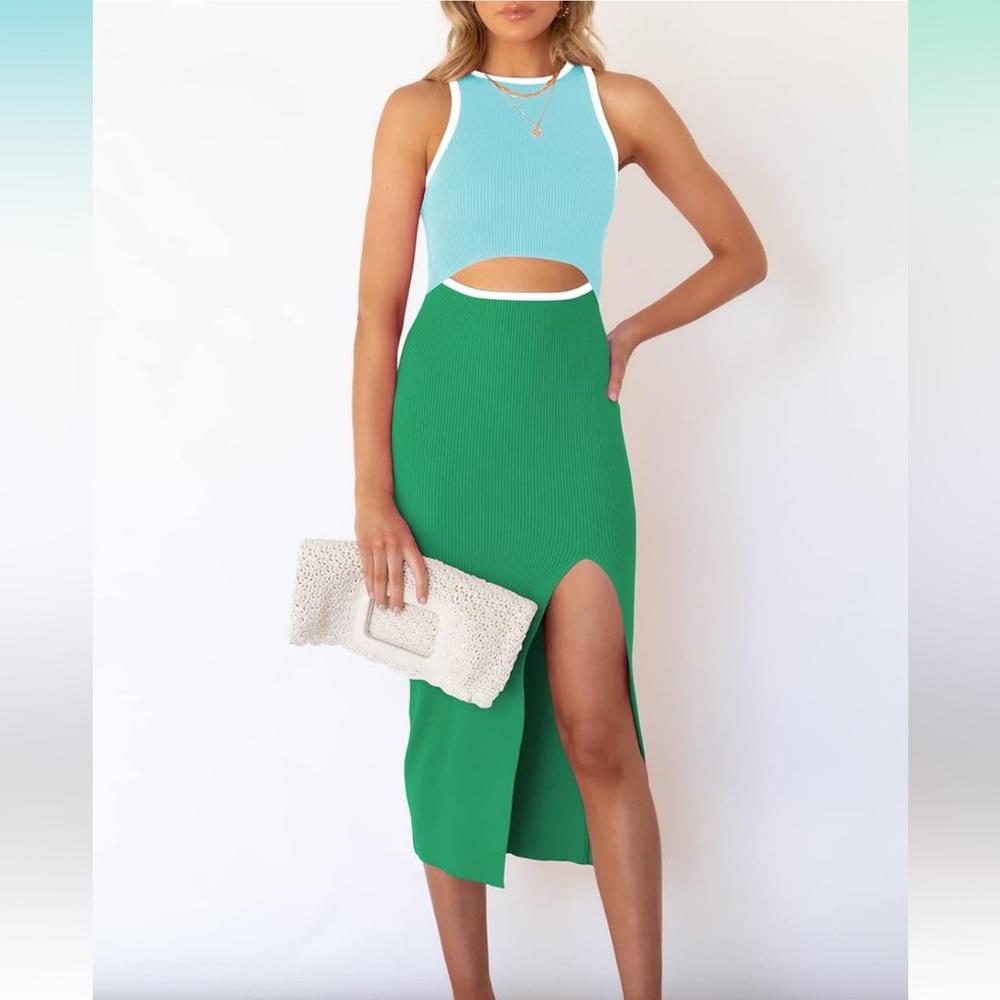 Green Women's Midi Skirt